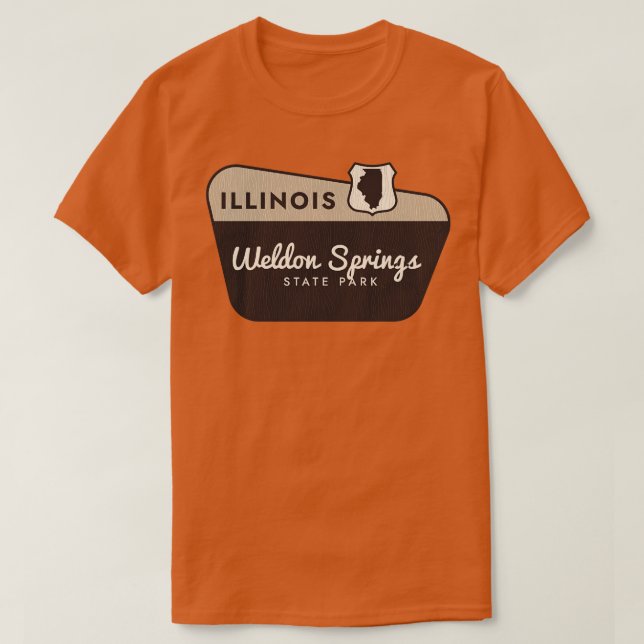 T-shirt Weldon Springs State Park Illinois Affiche de bien (Design devant)