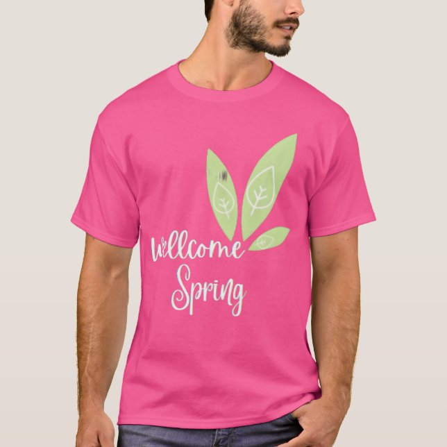 T-shirt wellcome spring funny (Devant)