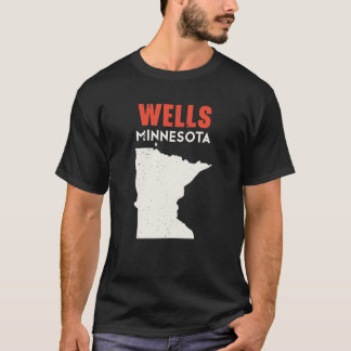 T-shirt Wells Minnesota USA État Amérique Voyage Minnesota