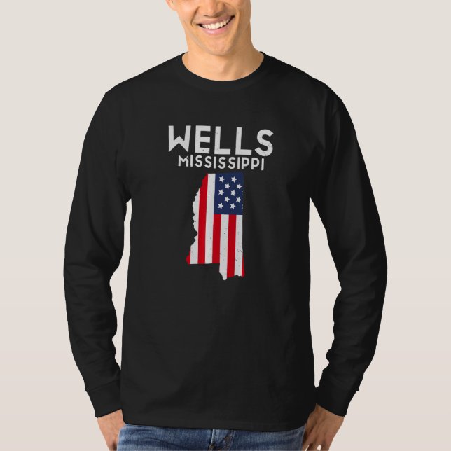 T-shirt Wells Minnesota USA State America Travel Minnesota (Devant)