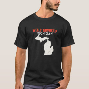 T-shirt Wells township Michigan USA State America Travel M