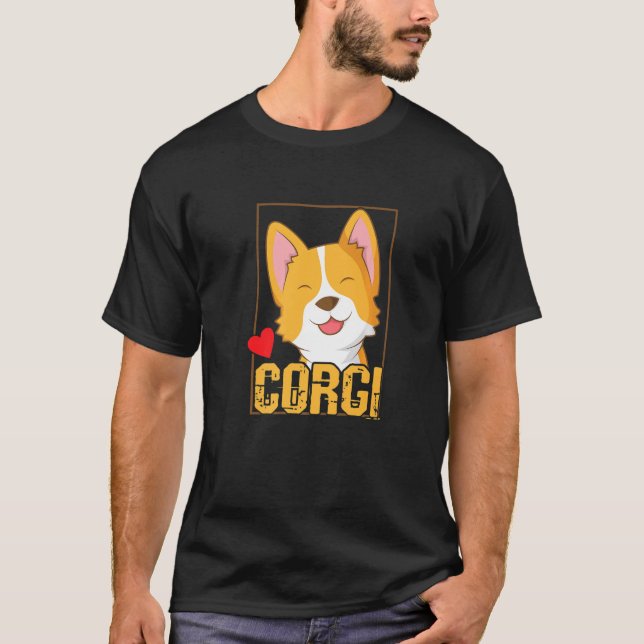 T-shirt Welsh Corgi Cardigan Chien (Devant)