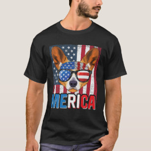 T-shirt Welsh Corgi Pembroke Merica 4 juillet Chien Amériq