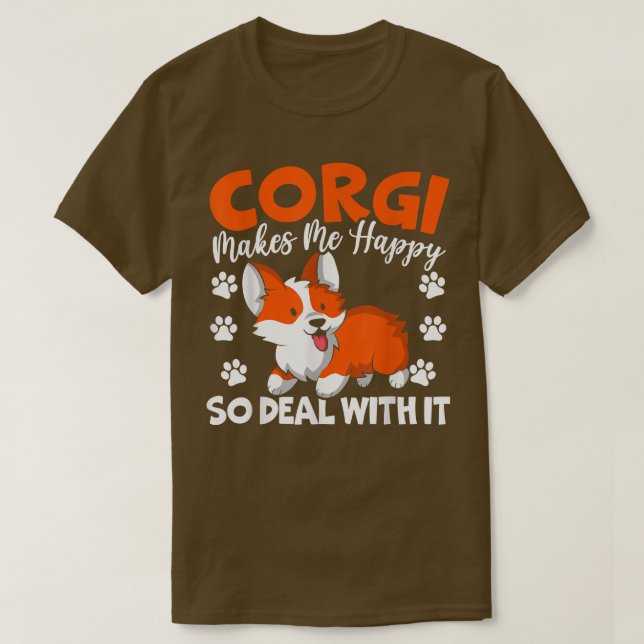T-shirt Welsh Corgi propriétaire Amoureux des chiens de ch (Design devant)
