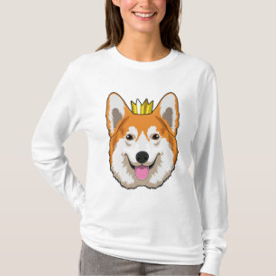 T-shirt Welsh corgi with Crown