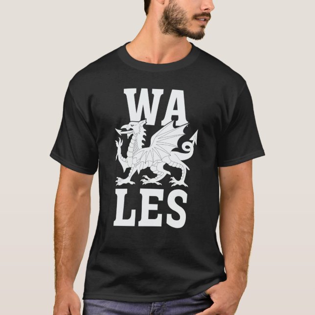 T-shirt Welsh Flag Home Country Pride Wales (Devant)