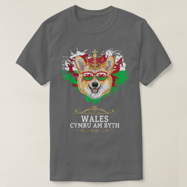 T-shirt Welsh Flag Idea For Kids & Welsh Expats With Welsh (Design devant)