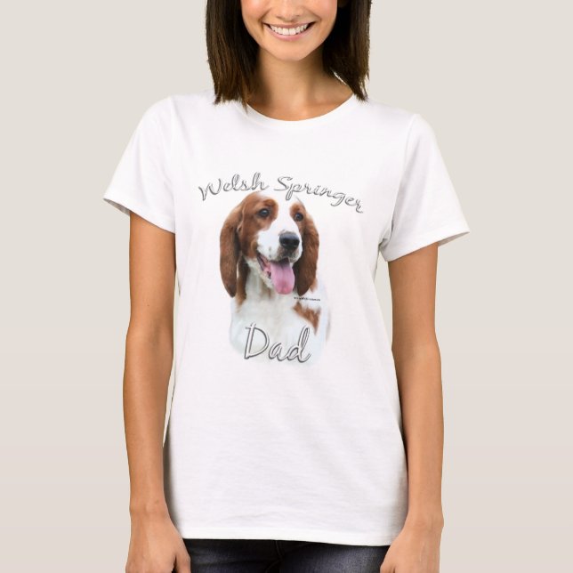 T-shirt Welsh Springer Spaniel Papa 2 (Devant)