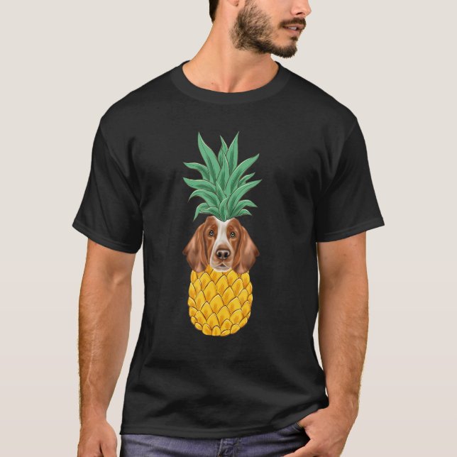 T-shirt Welsh Springer Spaniel Pineapple Dog (Devant)
