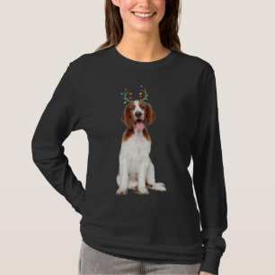 T-shirt Welsh Springer Spaniel Reindeer Christmas Chien