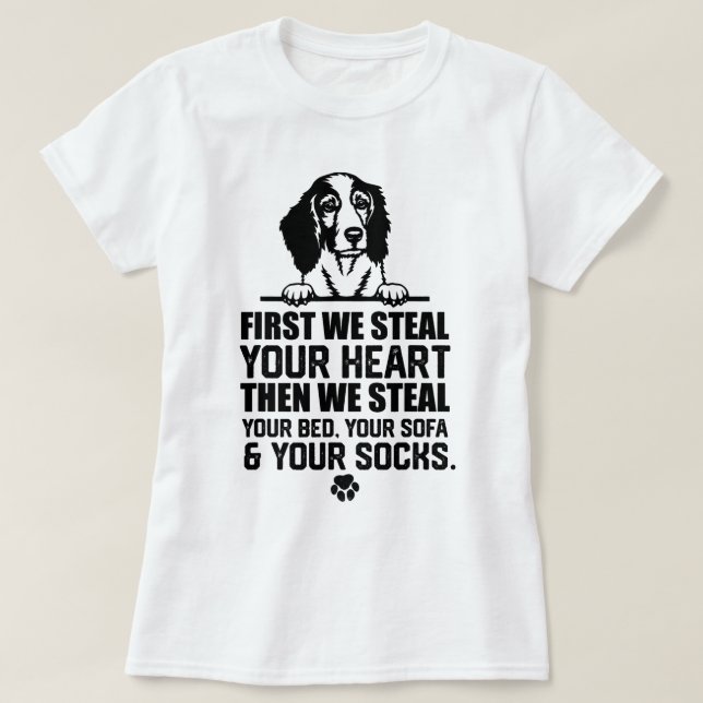 T-shirt Welsh Springer Spaniel Voler votre coeur Voler vot (Design devant)