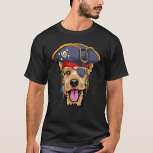 T-shirt Welsh Terrier Pirate Halloween Welshie Chien