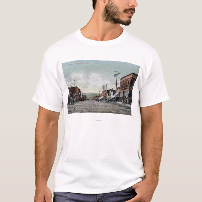 T-shirt Wenatchee, WashingtonView de rue principale (Devant)