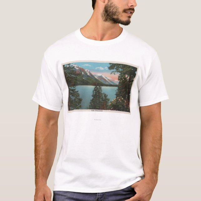 T-shirt Wenatchee, WAView de lac Wenatchee (Devant)