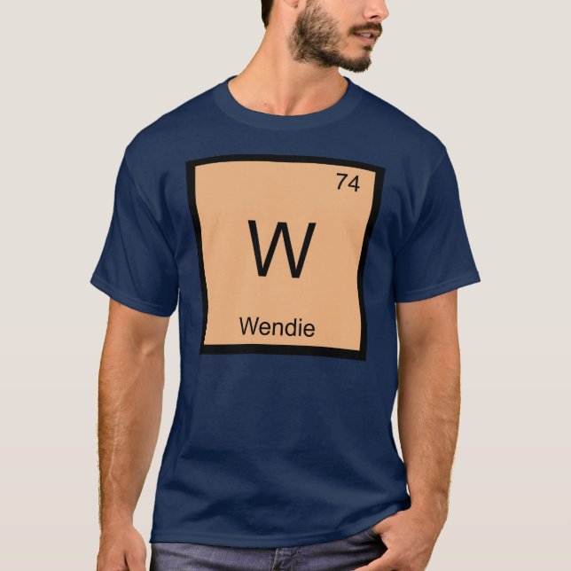 T-shirt Wendie Nom Chimie Élément Tableau Périodique (Devant)