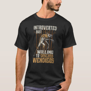 T-shirt Wendigo Cryptid Skin Walker Folklore Cryptozoologi