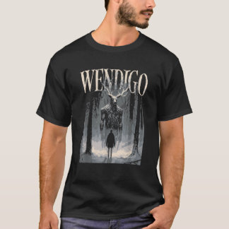 T-shirt Wendigo fantôme de la Cryptide de la forêt