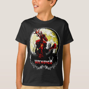 T-shirt Wendigo; Nouveau Monster Skinwalker Cryptid Evil H
