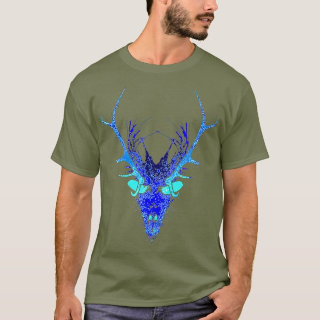 T-shirt Wendigo Skinwalker Evil Monster Spirit Skull (Devant)