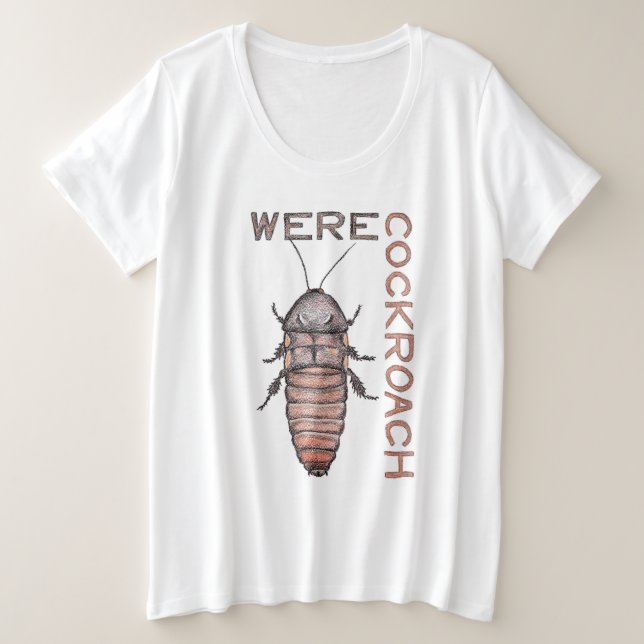 T-shirt Werecockroach Plus Taille (Design devant)