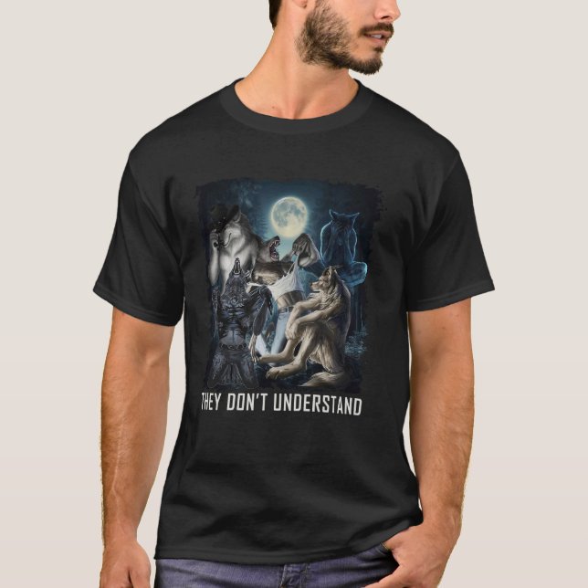 T-shirt Werewolf déchirer mème Alpha Wolf Werewolf Literal (Devant)