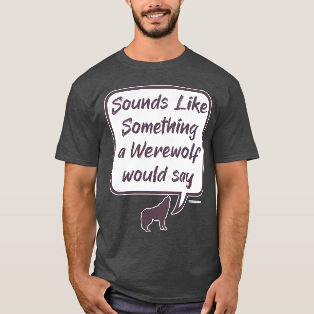 T-shirt Werewolf Funny Party Jeu Accusé de dire (Devant)