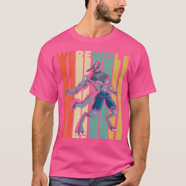 T-shirt Werewolf Halloween (Devant)