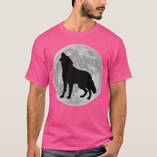 T-shirt Werewolf Halloween Full Moon Scary Wolf Horror Laz (Devant)
