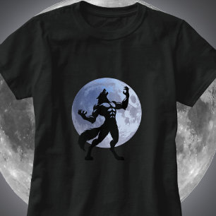 T-shirt Werewolf Howling - Pleine lune