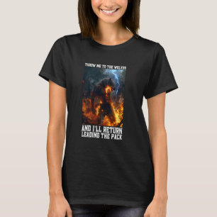 T-shirt Werewolf M'A Jeté Aux Loups Cringe Alpha Wolf