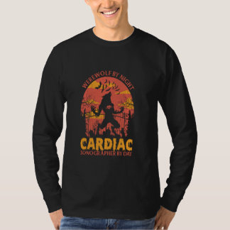 T-shirt Werewolf Par Sonographe Cardiaque De Nuit Par Hall