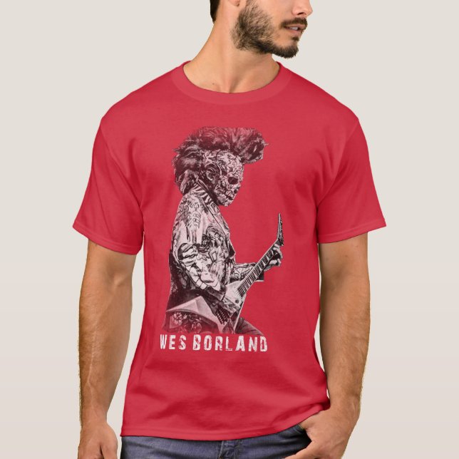 T-shirt wes borland mohawk fille vintage (Devant)