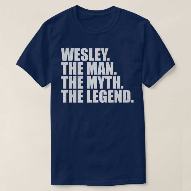 T-shirt WesleyWesley Nom Wesley prénom (Design devant)