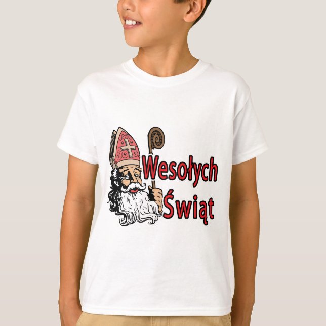 T-shirt Wesolych Swiat St. Nicholas (Devant)