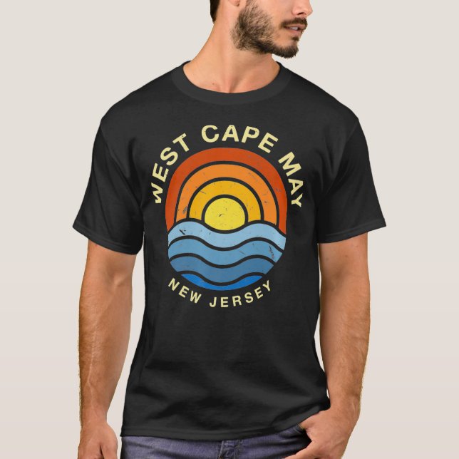 T-shirt West Cape May New Jersey NJ Summer US Cities Tropi (Devant)