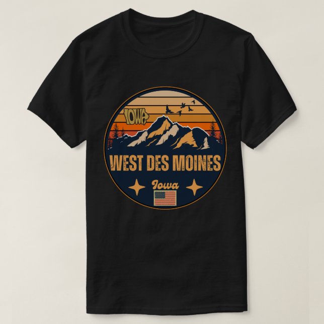 T-shirt West Des Moines, Iowa (Design devant)