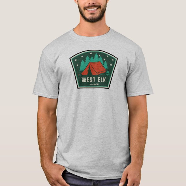 T-shirt West Elk Wilderness Colorado Camping (Devant)