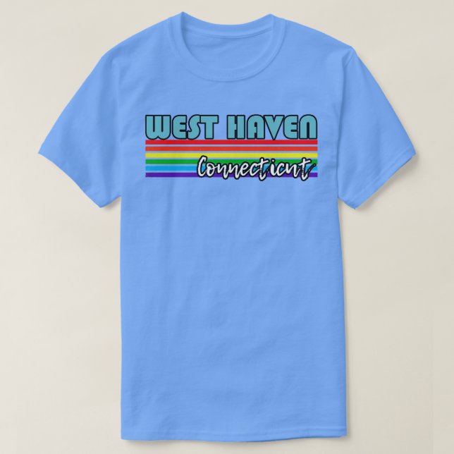 T-shirt West Haven Connecticut Pride West Haven LGBT Cadea (Design devant)