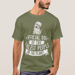 T-shirt West Highland Terrier Chien Chien Chien Chien Chie