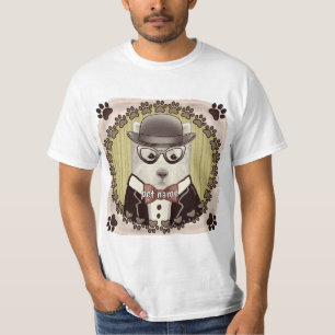 T-shirt West Highland Terrier portant des lunettes