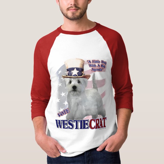 T-shirt West Highland White Terrier Cadeaux (Devant)