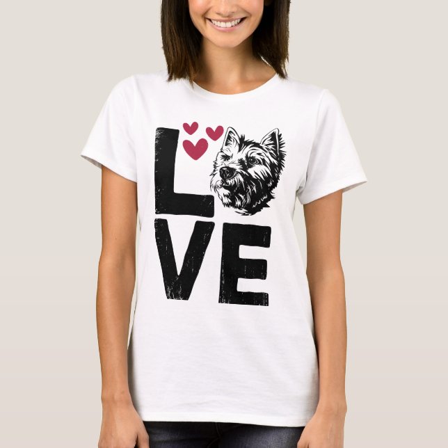 T-shirt West Highland White Terrier – Cute Westie Dog Love (Devant)
