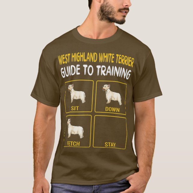 T-shirt West Highland White Terrier Guide d'entraînement (Devant)