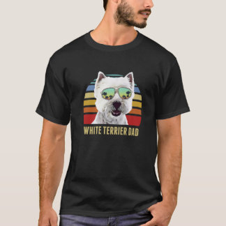 T-shirt West Highland White Terrier Meilleur Chien Papa Ja