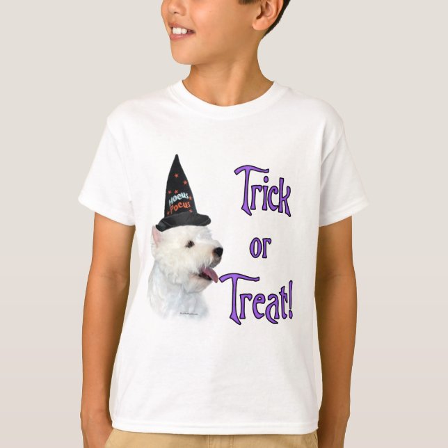 T-shirt West Highland White Terrier Trick (Devant)