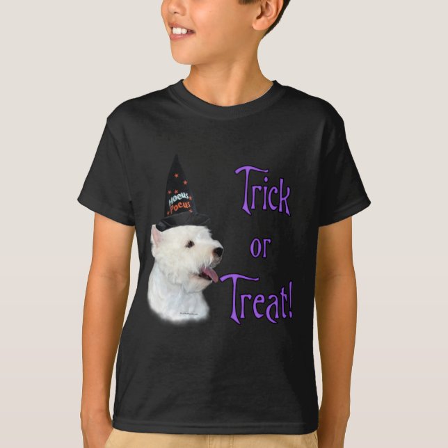 T-shirt West Highland White Terrier Trick (Devant)