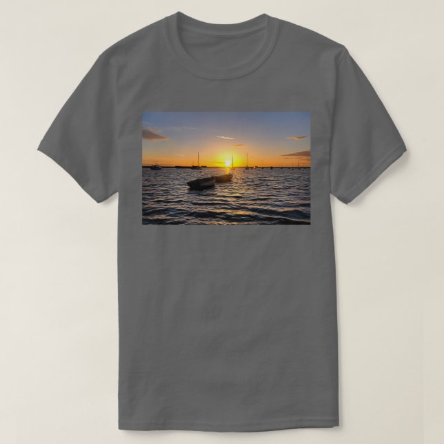 T-shirt West Mersea Sunset 4 (Design devant)