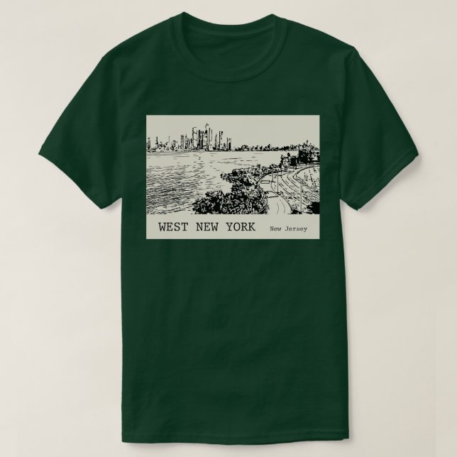 T-shirt West New York New Jersey (Design devant)