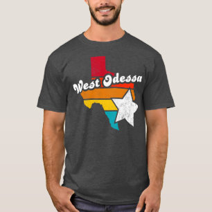 T-shirt West Odessa Texas Vintage Souvenir désorganisé 2