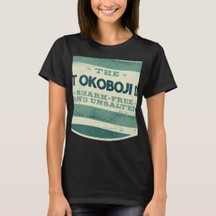 T-shirt West Okoboji Lake Shark Camping gratuit et non sal